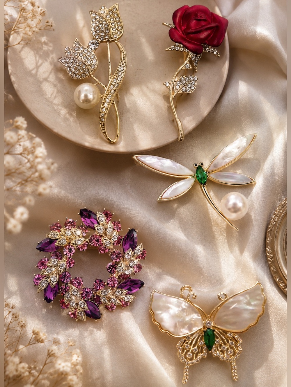 Elegant Brooches (pick one)